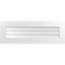 Ekena Millwork Vertical Surface Mount PVC Gable Vent: Non-Functional, w/3-1/2"W x 1"H, Standard Frame, 40"W x 14"H GVPVE40X1401SN - alternate 1